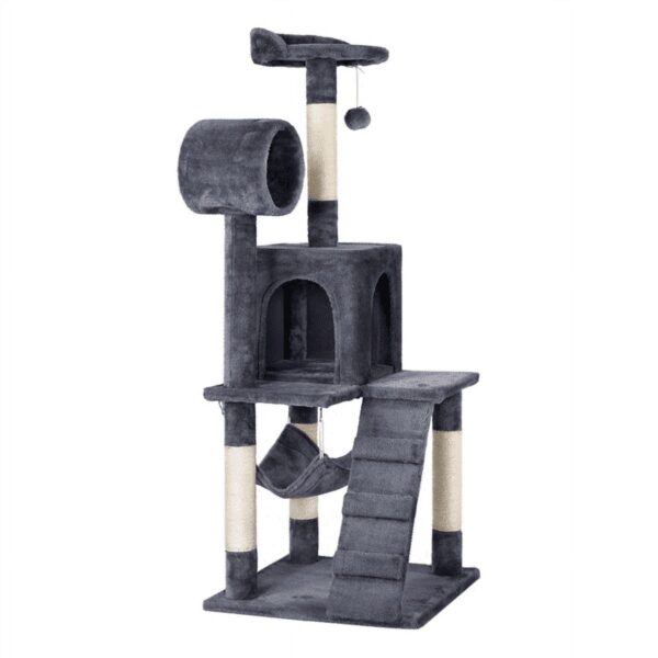 Alden Design 51 Cat Tree with Hammock and Scratching Post Tower Dark Gray a8535c27 5281 4a0d b7ad 799bb40690ad.53f6d307546ddb5ee8ec6aead3dafe34