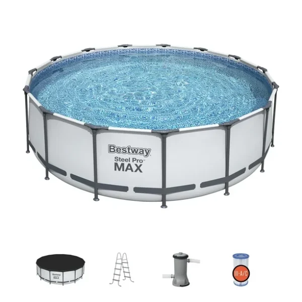 Bestway Steel Pro Max 15 Foot Round Metal Frame Pool Filter Pump Ladder Used ae880b7f 59ed 495c ae39 57567c3bc9bc.95b164565c3107d26d5eea9b63391909