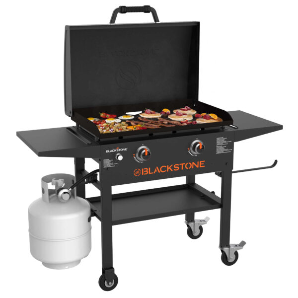 Blackstone 2 Burner 28 Propane Griddle with Hood and Omnivore Griddle Plate 1c7714e6 6100 4805 ad81 131d399a3e1e.8e1ce052b97d402f5f29ee1059d5d4b3