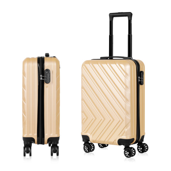 Carry On Luggage 20 Hardside Suitcase ABS Spinner Luggage with Lock Arrow in Gold 68576ed9 9482 40c1 bf77 be2b5162f229.4fd93e3d69a3f817b42ef67fbbb0cc07