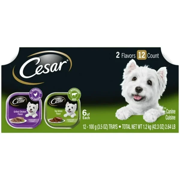 Cesar Classic Loaf in Sauce Adult Wet Dog Food Variety Pack Grilled Chicken Top Serloin 42 3 oz efd3aa52 6205 4dac b4c7 444cfa0dbe80.04038129a60fe0b915d464acd0a47800