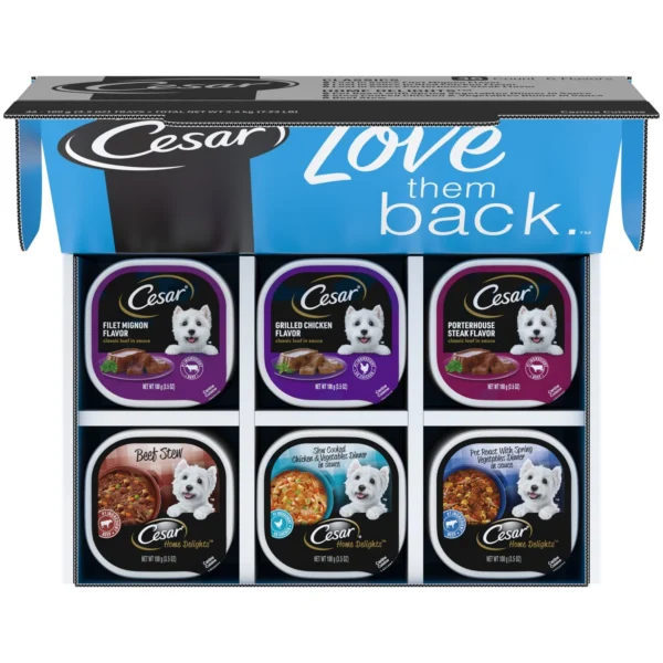 Cesar Home Delights Wet Dog Food Variety Pack 3 5 oz Trays 36 Pack 995273b7 3581 4f0f 9a39 f2d356e90936.4f1962acc2afe291165d3a8c8e2911cb