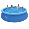 Honeydrill Above Ground Swimming Pools Inflatable Top Ring Easy Set Round Pool Blue 12 ft x 36 in 80743e48 02df 4b6e 846c ca089f36472e.baf57f853a1100c81647665e4579271d