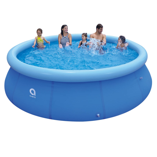 Honeydrill Above Ground Swimming Pools Inflatable Top Ring Easy Set Round Pool Blue 12 ft x 36 in 80743e48 02df 4b6e 846c ca089f36472e.baf57f853a1100c81647665e4579271d