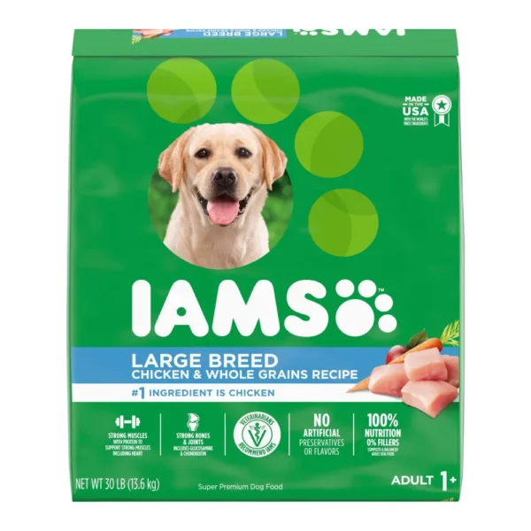 IAMS High Protein Large Breed Adult Dry Dog Food Real Chicken 30 lb 1067f742 cac5 46a1 8572 0cbd17cb13b7.b8a021949ec78f4776646232daa15957