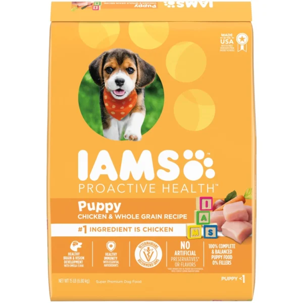 IAMS Proactive Health Chicken and Whole Grain Recipe Dry Dog Food for Puppies 15 lb Bag e2cf54e9 4c11 4f7c 98d9 8412d7a2a9cd.82bfb4736ae32e35e87f5914cbe2d40f