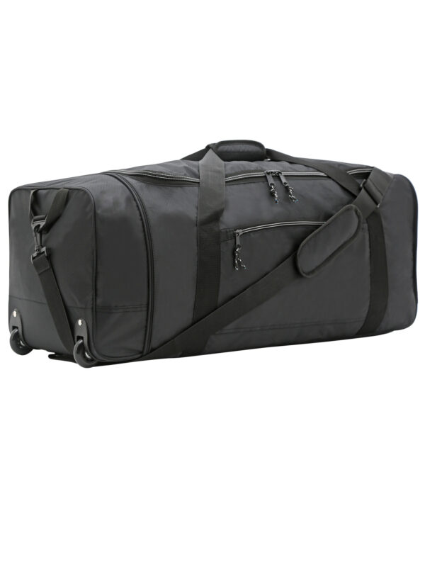 Protege 32 Wheeled and Compactible Polyester Rolling Duffel Bag Black 36e40d73 3c0e 463b 9b0c 7d70d6268f1c 1.ea274ba6a8c8e0c9d2a997e3e70f754e