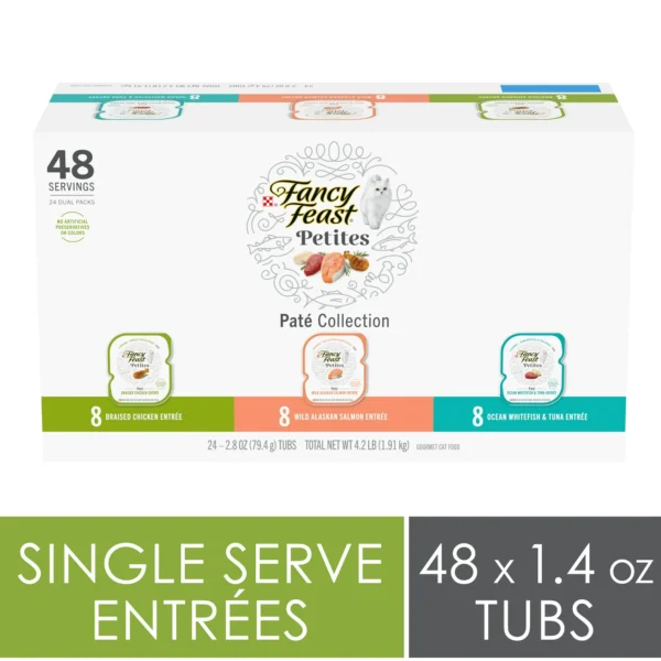 Purina Fancy Feast Petites Wet Cat Food Pate Collection Variety Pack 2 8 oz Tub 24 Pack 80da00fa 5daa 4256 baef fc9adae3e07c.dfafc2c86225a601ae3e14f77fae9463