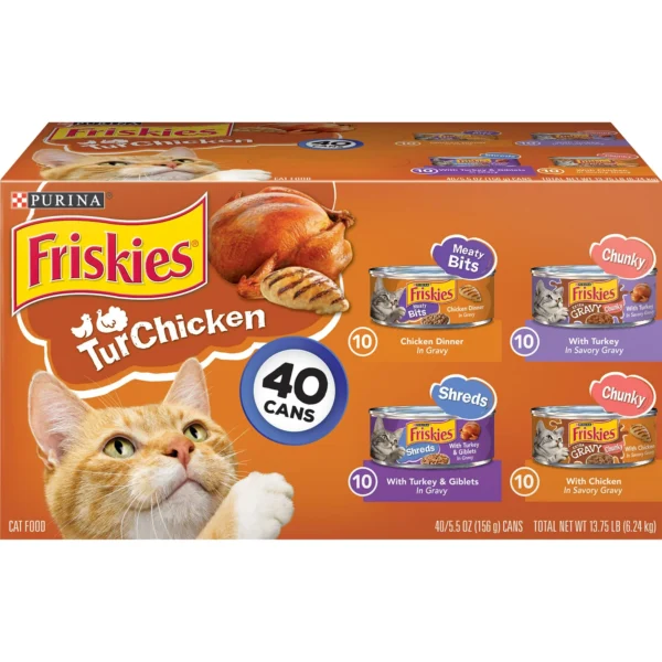 Purina Friskies Turchicken Gravy Wet Cat Food Soft Variety Pack 5 5 oz Cans 40 Pack 41755bb9 65e2 42de b517 553efdc64a05.ba9280a4f578e862475ef8652a664ddf