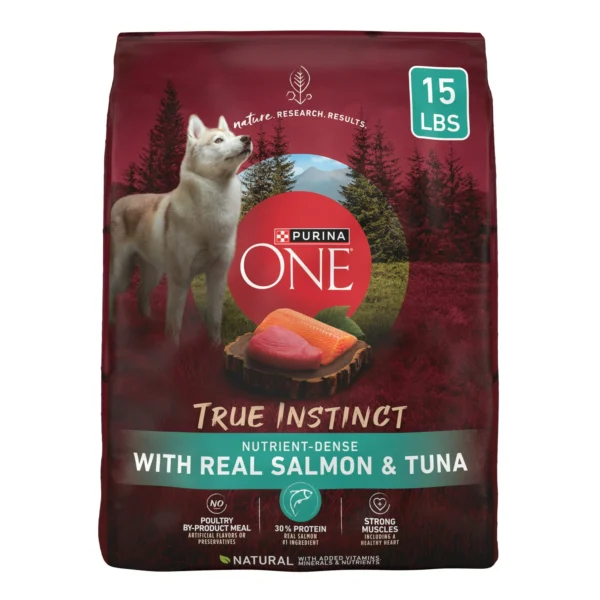 Purina ONE True Instinct High Protein Dry Dog Food for Adult Dogs Muscle Support Salmon Tuna 15 lb Bag 49b4e267 804d 44ef ac3b 897dfb562cb3.1ff13fb5937232d1ddb0489d67e02e65