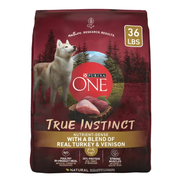 Purina One True Instinct Dry Dog Food for Adult Dogs Real Turkey Venison 36 lb Bag 9a095f6f 7ef0 402d a532 40cfc3bc4f9d.32741ce38319894153367d361fdfb293