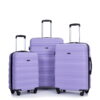 Tripcomp Hardside Luggage Set 3 Piece Set 21 25 29 Lightweight Suitcase 4 Wheeled Suitcase Set Purple 04b203f9 4e45 4d88 841d 7807ec4b3ac7.85aa89861ca5ac4d1c8a7e08c365d34c