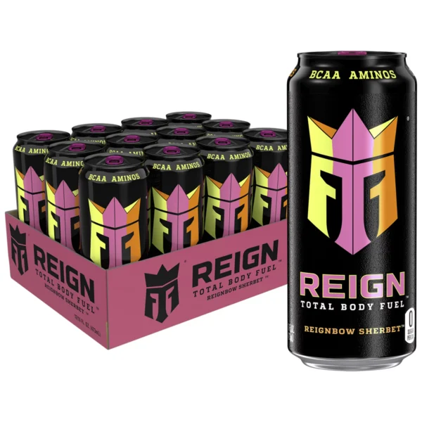 12 Cans Reign Reignbow Sherbet