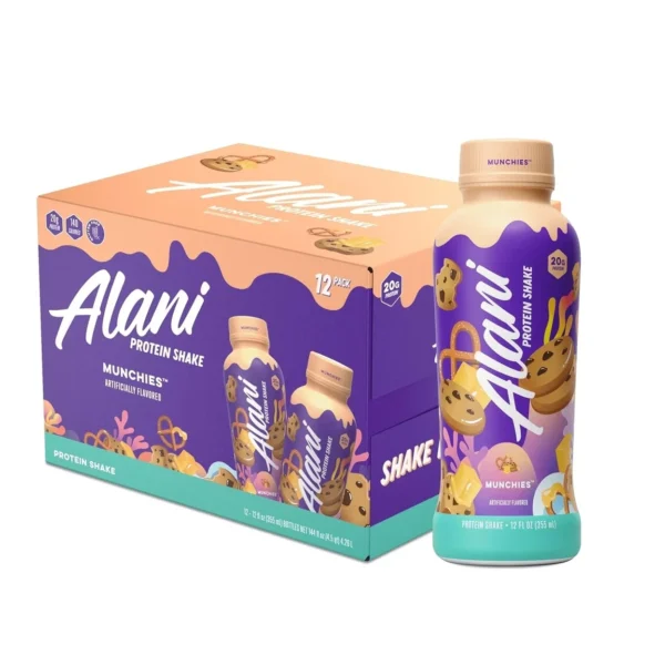 Alani Nu Protein Shake Munchies 12 Fluid Ounce Pack