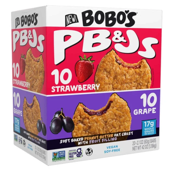 Bobos PBandJs Oat Sandwich Bar Variety Pack 2