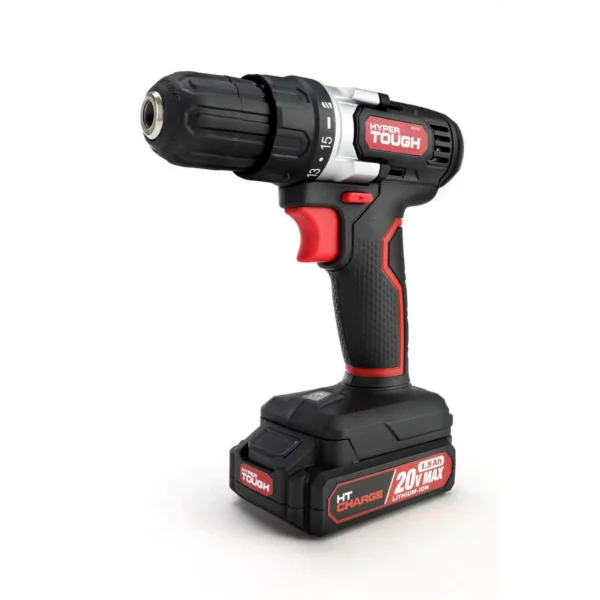 Hyper Tough 20V Max Lithium Ion Cordless Drill Variable Speed with 1 5Ah Lithium Ion Battery Charger 5f414bea fa50 4c33 9b1a 88579fdf5104.75c7dc4b802f0d0bc2dadca2de8be39c