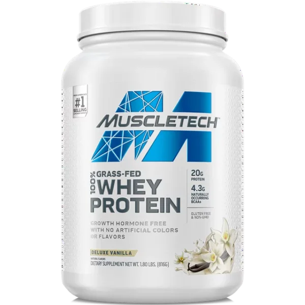 Muscletech Grass Fed 100 Whey Protein Powder