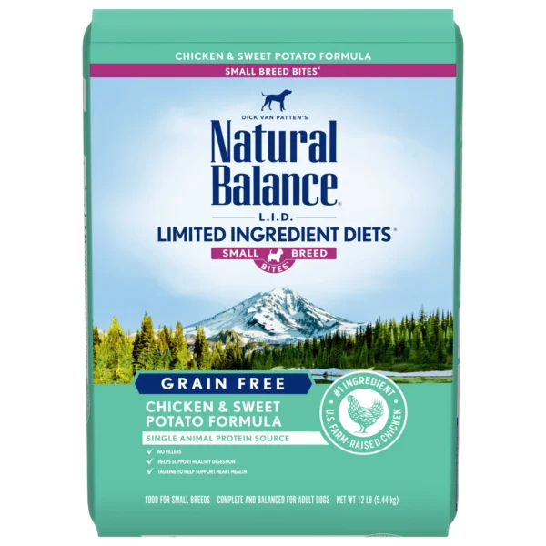 Natural Balance L I D Limited Ingredient Diets Chicken Sweet Potato Formula Small Breed Bites Dry Dog Food 12 Pounds cbe2da0e fb8d 4095 a014 685c0d5d8125.f6b72b325d87c4ba1664905ec4403731