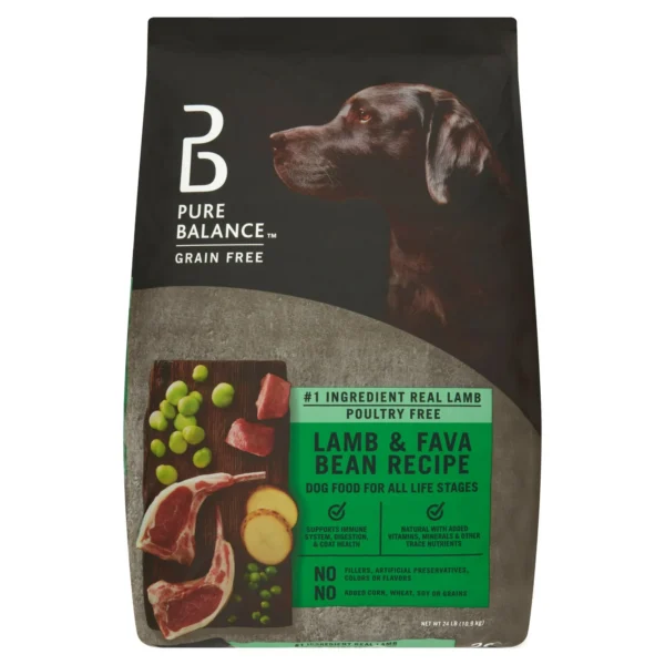 Pure Balance Lamb Fava Bean Recipe Dry Dog Food Grain Free 24 lbs 2b4b7262 4951 4273 94ea 2452b21bab1a.e731a9a44c17700171e085ea3d6dc3be