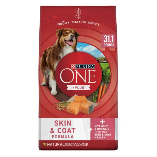 Purina ONE Plus Dry Dog Food Skin Health Formula High Protein Rich Natural Salmon 31 1 lb Bag d0f1dd8f 32f9 438e a9a1 89bb65b0bad5.15c14a4534f460537759509992d60066