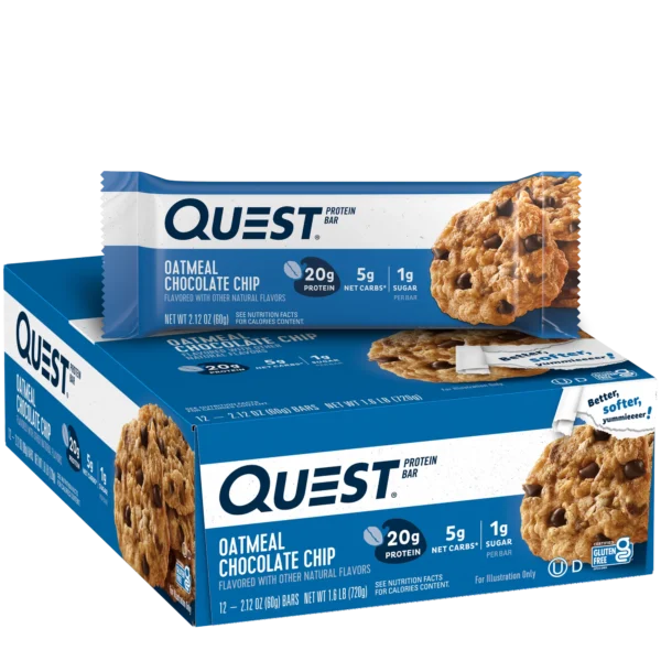 Quest Bar Oatmeal Chocolate Chip 12Ct e2bc3826 790c 4df0 9b3b 5a64fd752a9b.5e2b5a7fbb959dedadad7408729cd2d0