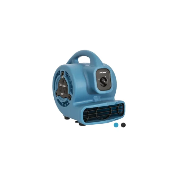 XPOWER P 80A Mini Mighty Air Mover Utility Fan Dryer Blower with Built in Power Outlets Blue 35021383 f32f 4791 aacf 0e86e39caa85.f68e6a99419093ded89cde5043bff0d5