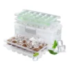 Kibhous 4 Pcs Ice Cube Trays with Lid and Bin