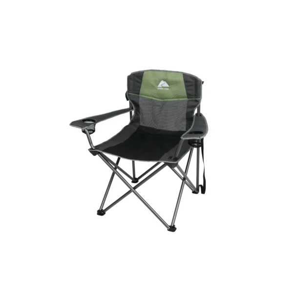 Ozark Trail Big and Tall Chair with Cup Holders Gree