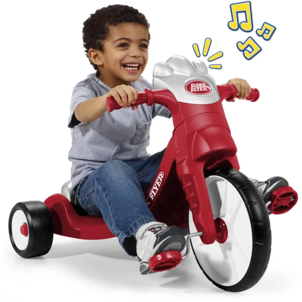 Radio Flyer Lights Sounds Racer Red Tricycle for G