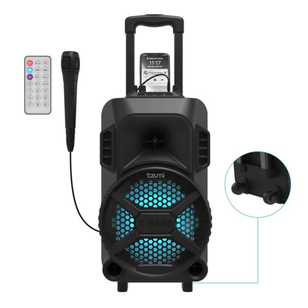 Tzumi MegaBass LED Jobsite Speaker