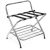 USTECH 2 Tier High Back Chrome Luggage Rack