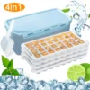 UUGEE Silicone Ice Cube Trays for Freezer with