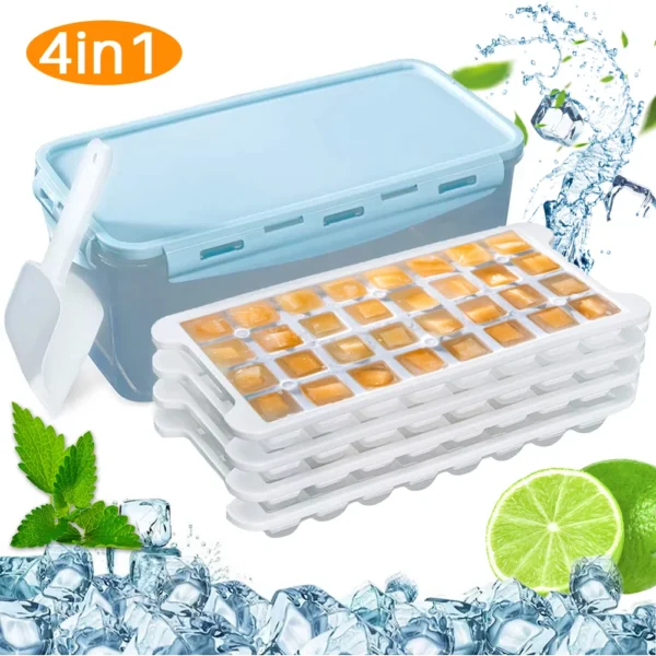 UUGEE Silicone Ice Cube Trays for Freezer with